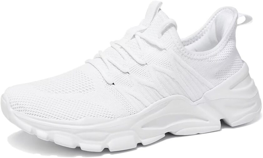Men Slip  Walking Shoes  Breathable Lightweight Sneakers Athletic Tennis Running Shoes for Gym Travel Jogging - Image 2