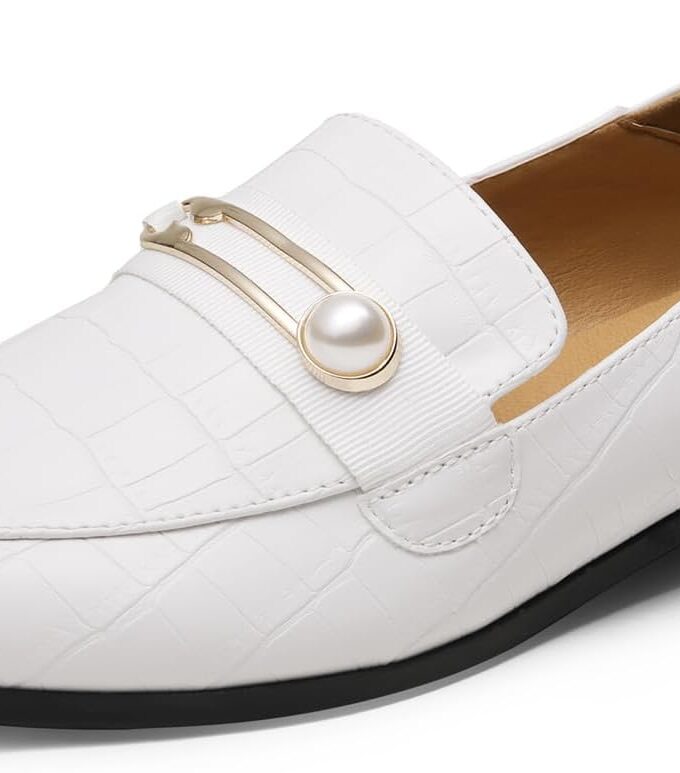 Loafers for Women Slip On Comfortable Round Toe Casual Fashion Flats Dressy Shoes