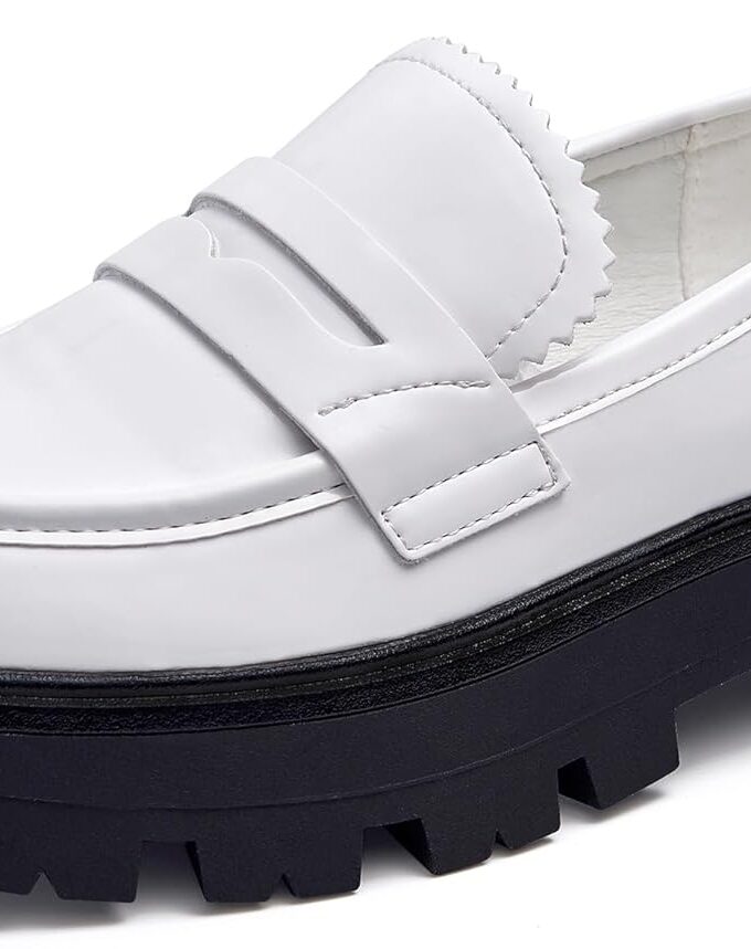 Platform Loafers for Women - Chunky Loafers Women Shoes Penny Loafers Slip On Comfort Casual Fashion Business Work Shoes