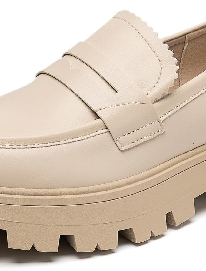 Platform Loafers for Women - Chunky Loafers Women Shoes Penny Loafers Slip On Comfort Casual Fashion Business Work Shoes