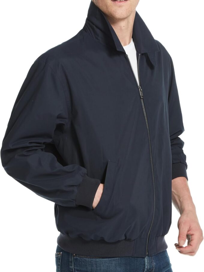 Weatherproof men Golf Jacket - Lightweight Windbreaker, Water-Resistant Microfiber Shell, Perfect for Golf & Casual Wear