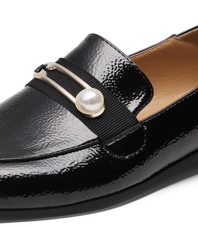 Loafers for Women Slip On Comfortable Round Toe Casual Fashion Flats Dressy Shoes