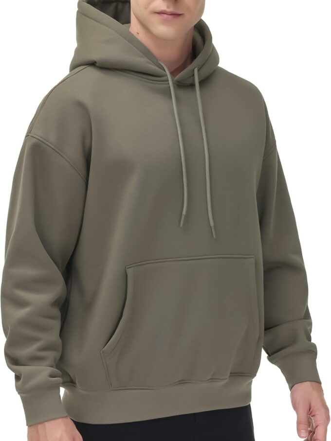 Men's Fleece Pullover Hoodie Loose Fit Ultra Soft Hooded Sweatshirt With Pockets