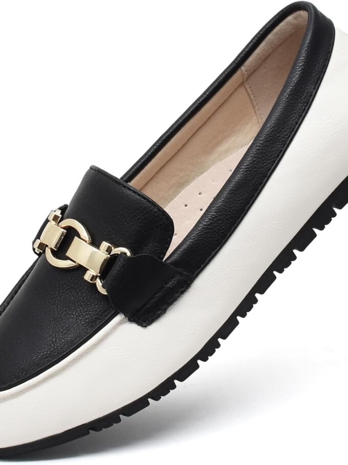 Loafers for Women Casual Moccasins Women's Comfortable & Lightweight Penny Loafers Slip On Flat Shoes