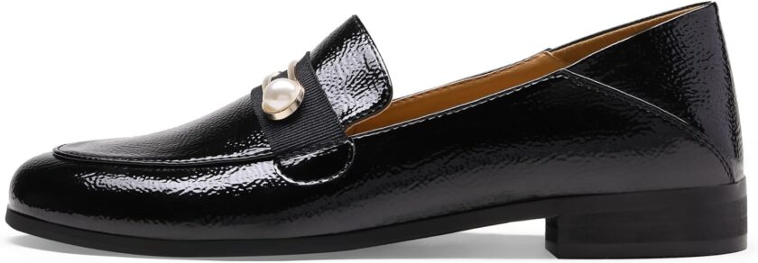 Loafers for Women Slip On Comfortable Round Toe Casual Fashion Flats Dressy Shoes - Image 2