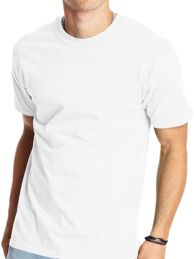 Men t T-Shirt, Heavyweight Cotton Tee, 1 Or 2 Pack, Big & Tall