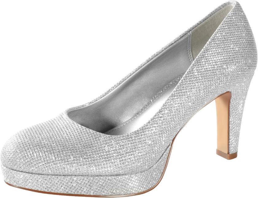 Women Pumps - Women Comfy Close Toe Heels - 3.15in Black Dress Shoes for Women - Comfortable Work Heels for Women - Black Heels, Nude Heels, White Heels,Gold Heels, Silver Heels for Women