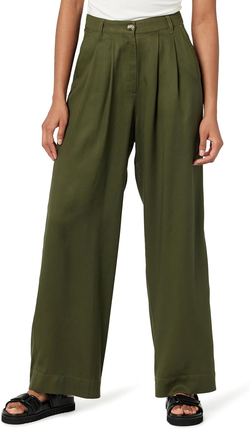 Women Relaxed Pleated Trousers