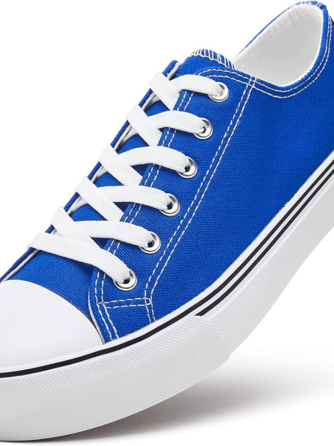 Mens Classic Casual Shoes,Lace-up Fashion Sneakers,Low Top Canvas Sneakers for Men