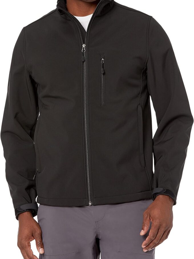 men Water-Resistant Softshell Jacket