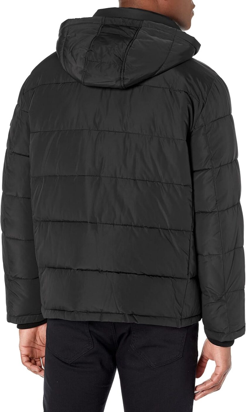 men Snap Front Puffer Jacket - Image 2