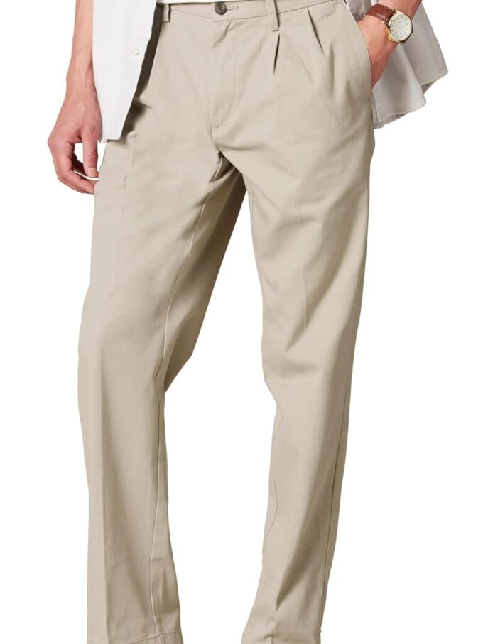 mensClassic-Fit Wrinkle-Resistant Pleated Chino Pant (Available in Big & Tall)