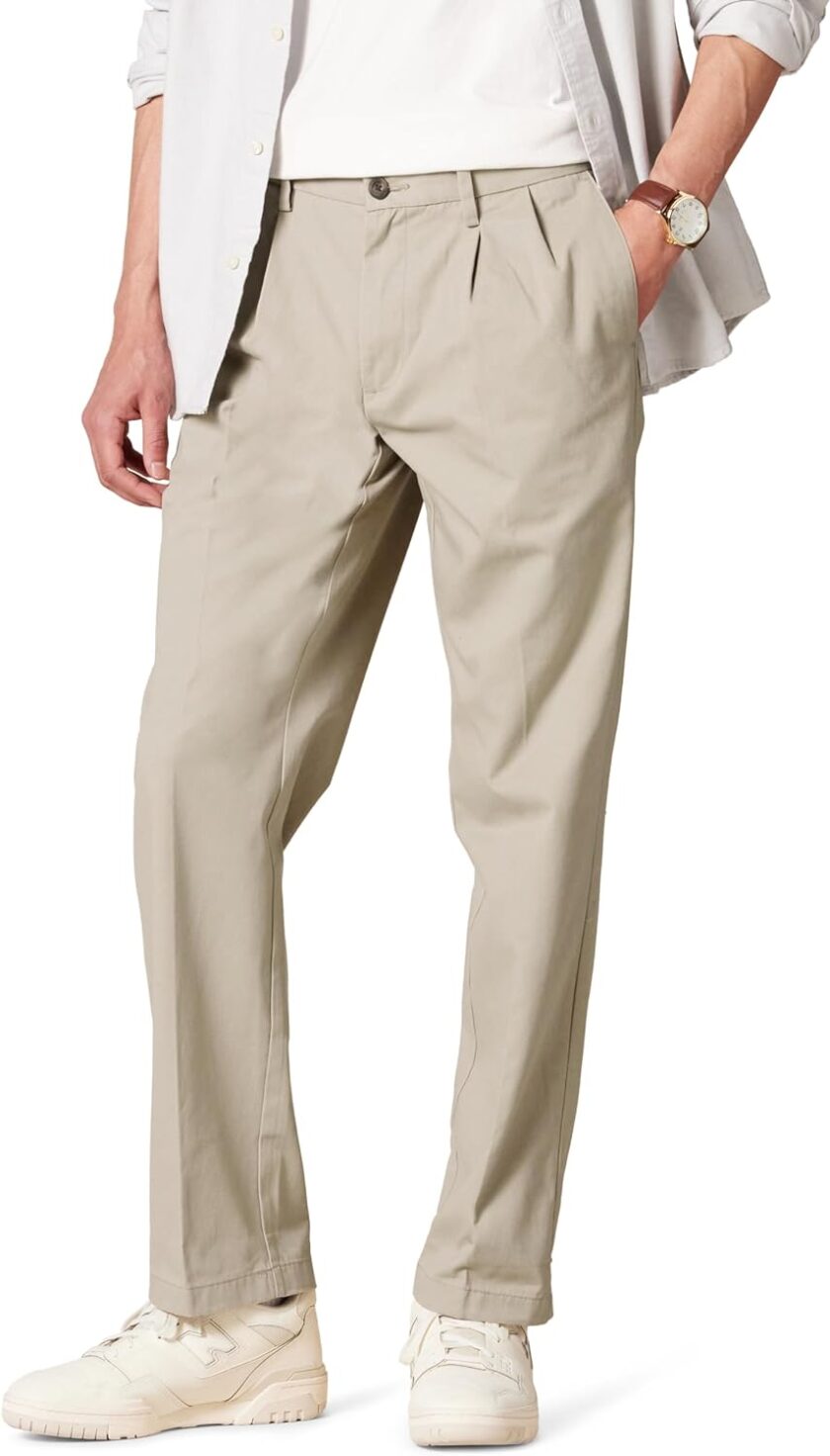 mensClassic-Fit Wrinkle-Resistant Pleated Chino Pant (Available in Big & Tall)