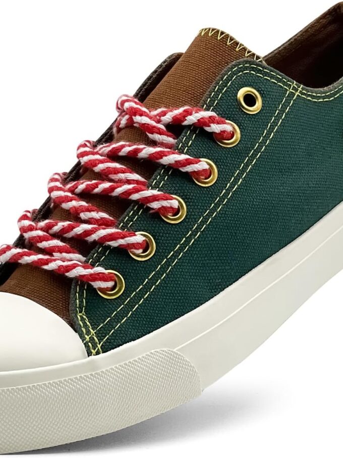 Canvas Shoes for Women Men Sneakers Fashion High Low Tops Christmas Shoes Classic Casual Tennis Running Walking Santa Shoes Unisex