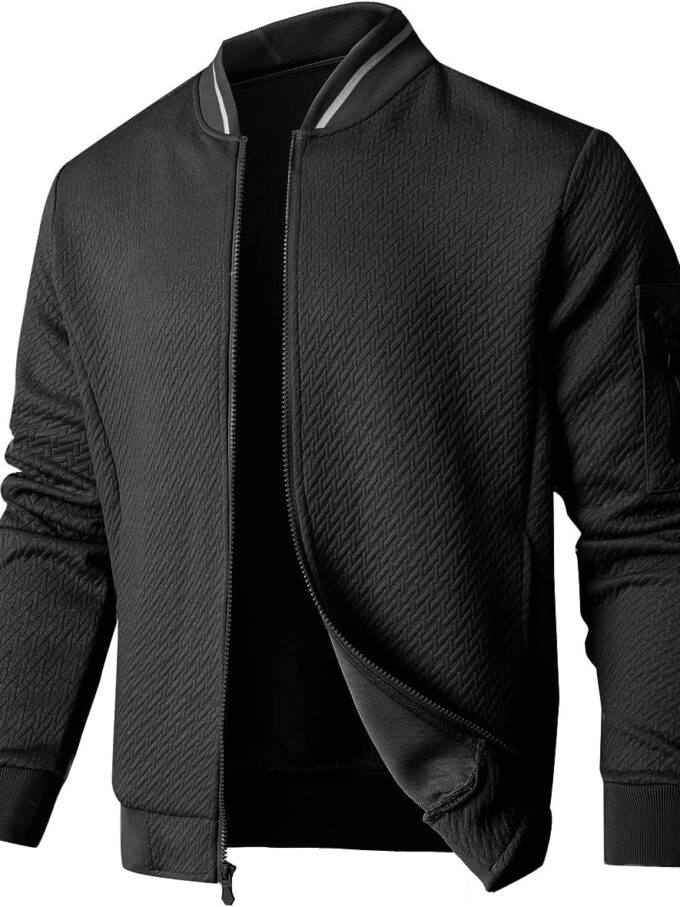 men Loose Fit Lightweight Jacket Casual Stylish bomber Jacket