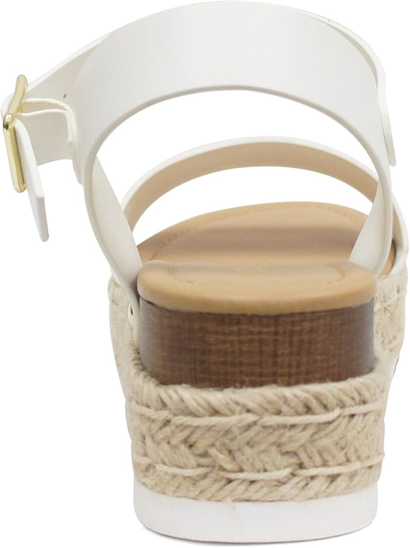 Women Open Toe Ankle Strap Platform Espadrille Sandal - Image 2