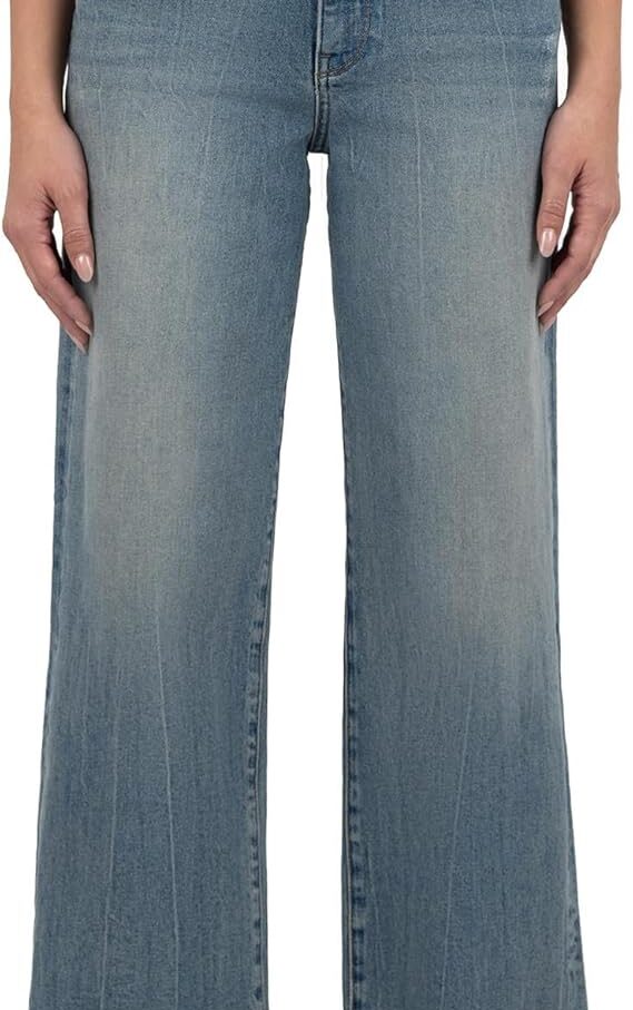 High Rise Wide Leg-5 Pockets