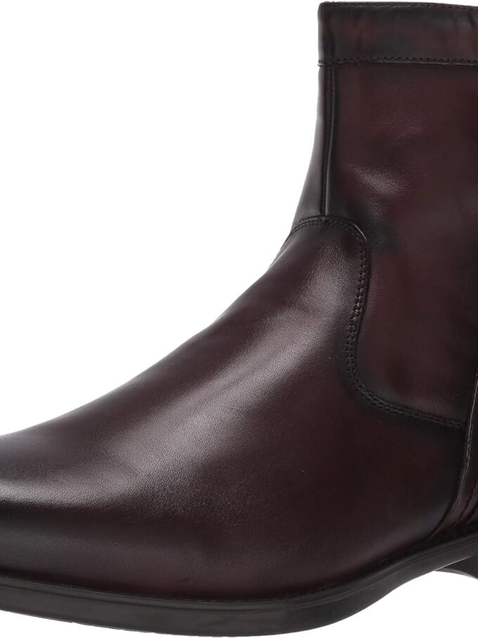 Men's  Plain Toe Zip Boot Fashion