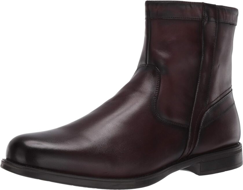 Men's  Plain Toe Zip Boot Fashion
