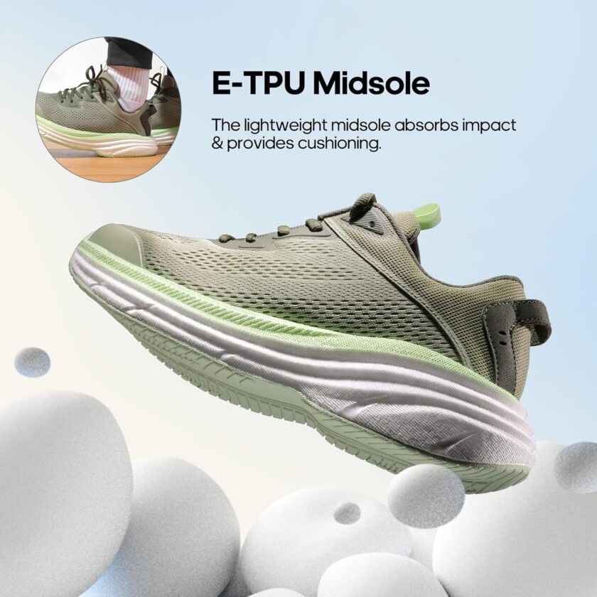 8 Women's  Running Walking Tennis Shoes  Comfortable Cushioning Non-Slip Breathable Athletic Gym Workout Cross Trainer Jogging Sneakers - Image 2