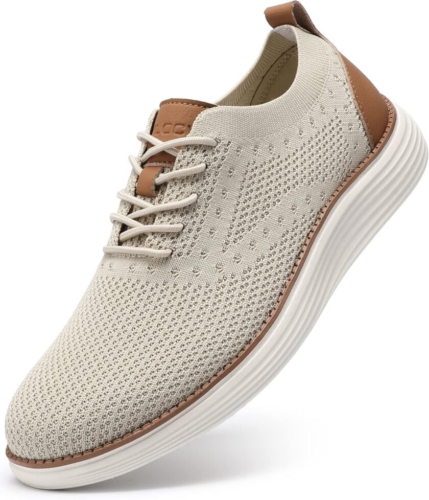 Men Casual Dress Sneakers Oxfords Business Mesh Breathable Walking Shoes Tennis Comfortable