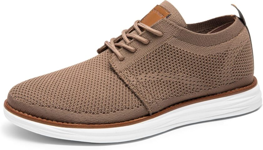 Men  Mesh Sneakers Oxfords Lace-Up Lightweight Casual Walking Shoes