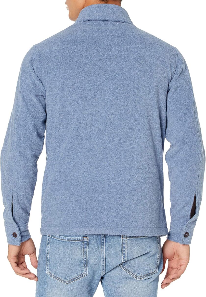 men Long-Sleeve Polar Fleece Shirt Jacket - Image 2