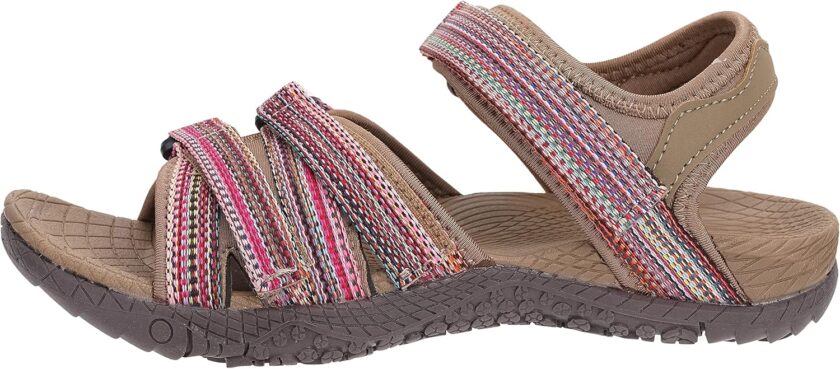 Women Hiking Sandals with Arch Support | Adjustable Hook and Loop Straps | Durable Sport Sandals for Outdoor Adventure - Image 2