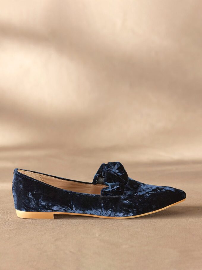 Chrystal Velvet Flats