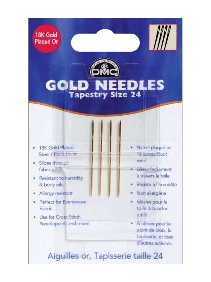 DMC Gold Tapestry Hand Needles Size 24