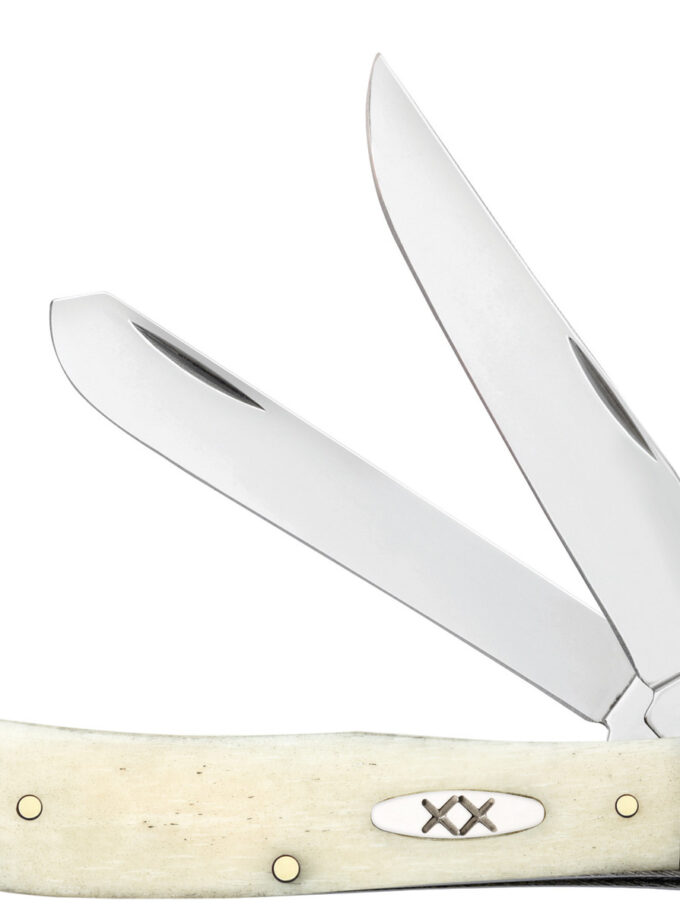 Case XX Natural Smooth Bone Trapper Folding Knife CA13310