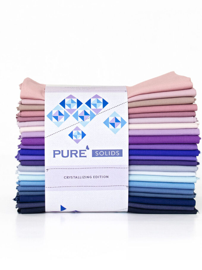 Art Gallery Fabrics Crystallizing 22Pc Pure Solids Cotton Fabric Quarter Bundle