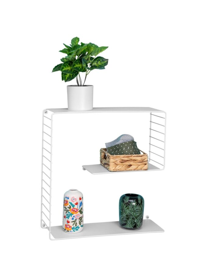 Honey Can Do Metal Floating Decorative Shelf