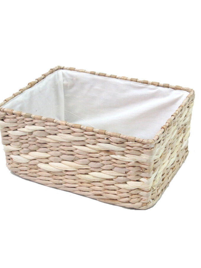 Organizing Essentials 10 x 7.5 Rush Basket With Metal Frame