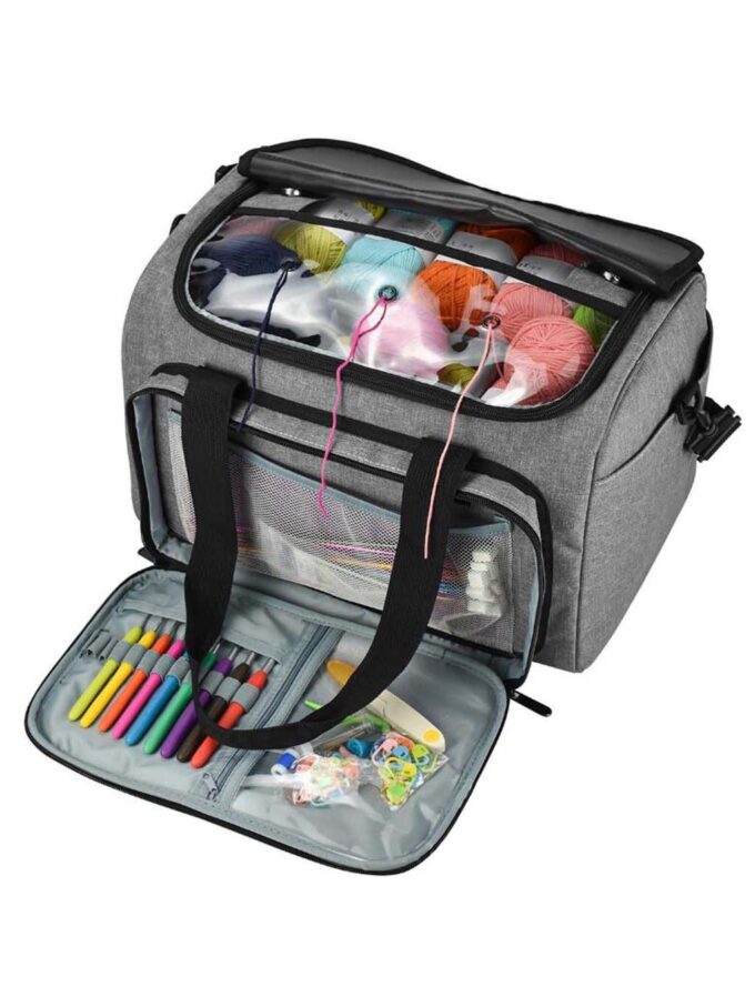 9.5 x 15 All In One Gray Square Storage Bag by Big Twist