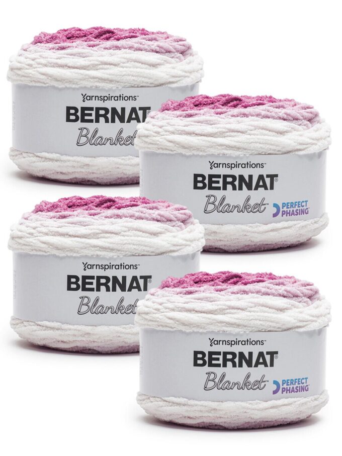 Bernat Blanket Perfect Phasing Super Bulky Polyester Yarn 4 Bundle