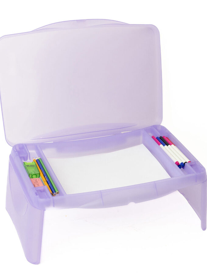 Everything Mary 21 x 18 Purple Plastic Lap Desk