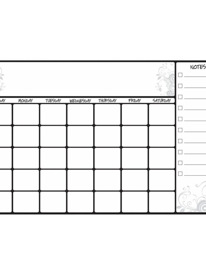 RoomMates Wall Decals Scroll Dry Erase Calendar