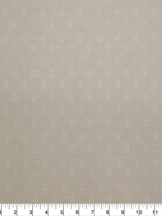 White Dots on Cream Quilt Cotton Fabric by Quilter's Showcase
