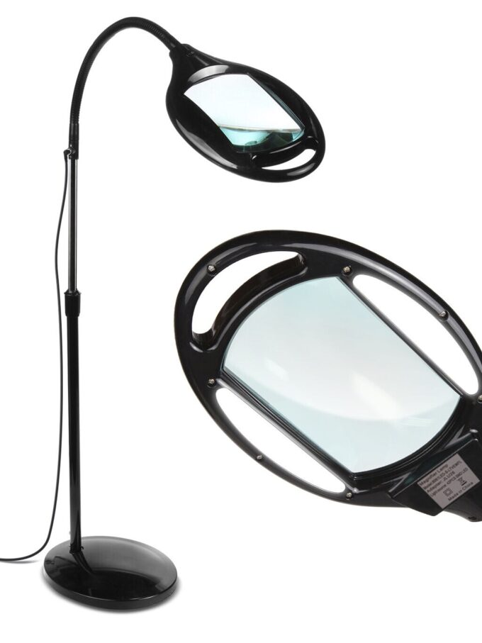 Brightech LightView LED Floor Magnifier with 5 Diopter - Black