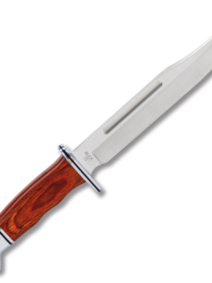 Buck Heritage Series 120 General Cocobolo 7.37 Inch Plain Satin Clip Point BU14192