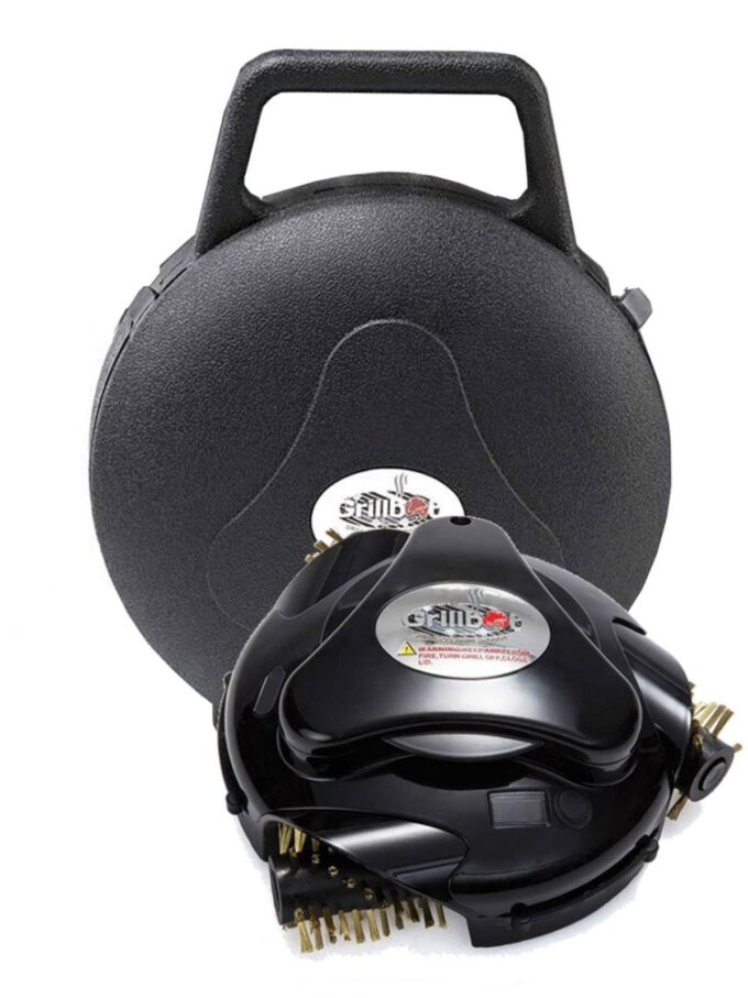Grillbot Automatic Grill Cleaning Robot with Carry Case, Black