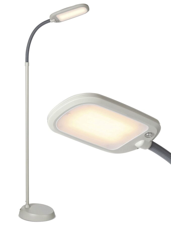 Brightech Litespan Slim LED Floor Lamp - White